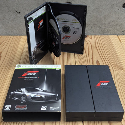 Xbox 360 Forza Motorsport 3 Limited Edition Japanese Box with Audi R8 Slipcase and Trifold Case