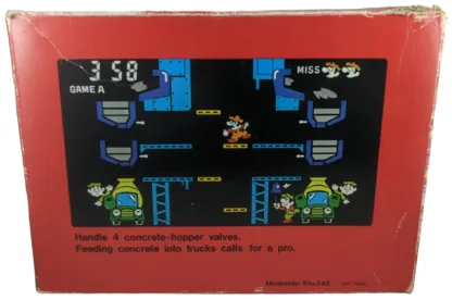 GW GAME AND WATCH TABLE TOP MARIO´S CEMENT FACTORY NINTENDO - Imagen 12