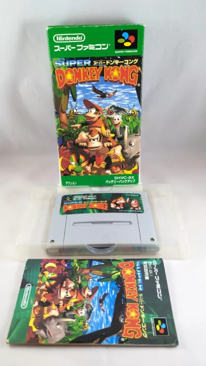 SUPER FAMICOM Donkey Kong (game+box+instructions) Super Nintendo (JAPAN)