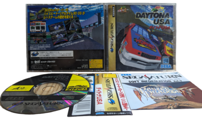 SEGA SATURN - DAYTONA USA (game+case+instruction) Spin Card JAPAN