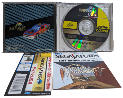 SEGA SATURN - DAYTONA USA (game+case+instruction) Spin Card JAPAN - Imagen 2