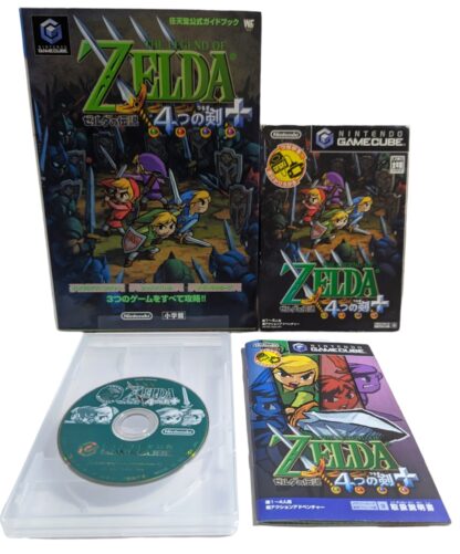 GC – The Legend of Zelda 4 Swords Adventure + GUIDE book - Nintendo Gamecube (JAPAN)