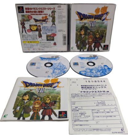 PS1 - Dragon Quest VII (game+case+instruction) Sony Playstation (JAPAN)