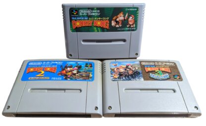 SUPER FAMICOM - Donkey Kong 1/2/3 (x3 Cartridge Set) NTSC-J (JAPAN) - Imagen 3